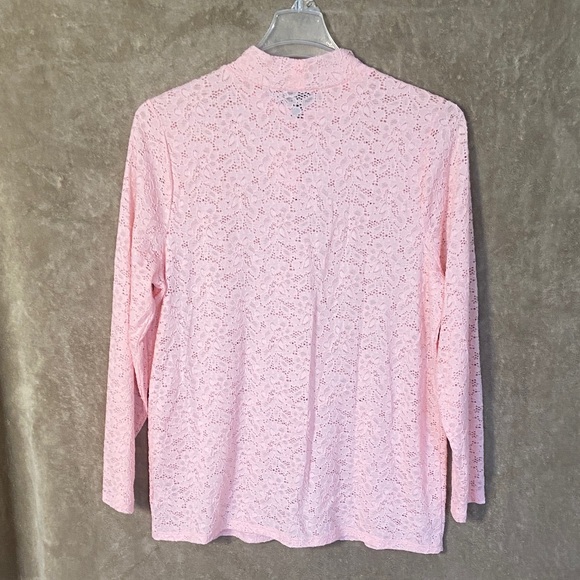 🫟5 for $25🫟 Torrid Pink Lace Long Sleeve Top - Picture 8 of 8
